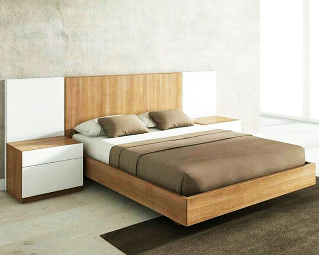 Giường gỗ MDF hiện đại