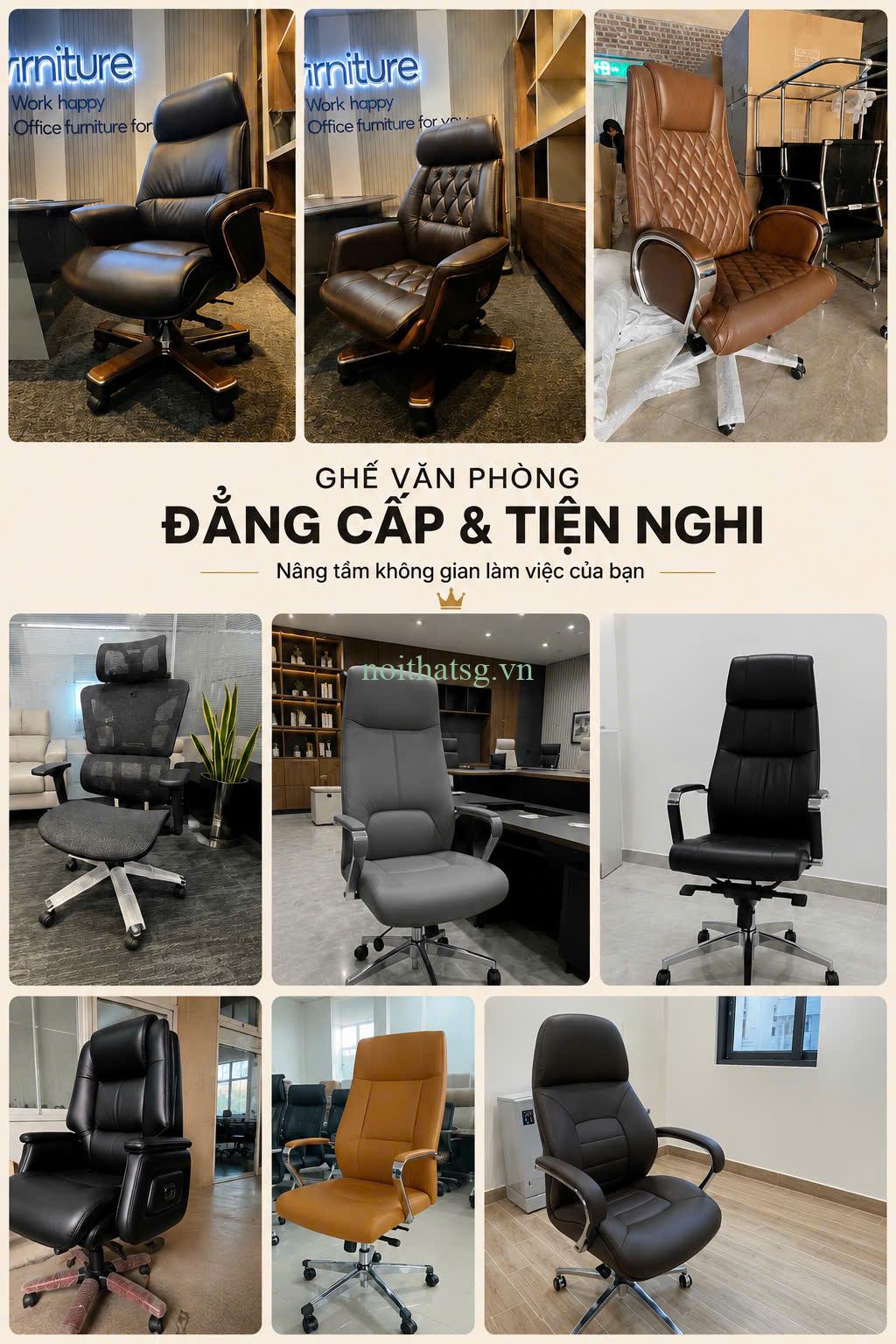 Ghế Giám Đốc Cao Cấp: Khẳng Định Vị Thế Số 1 & Nâng Tầm Lãnh Đạo