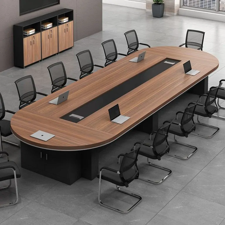 Mẫu Bàn Họp Gỗ MDF Được Yêu Thích Nhất Năm 2026: Đẹp, Hiện Đại & Tối Ưu Chi Phí 3 Bàn họp gỗ MDF 03