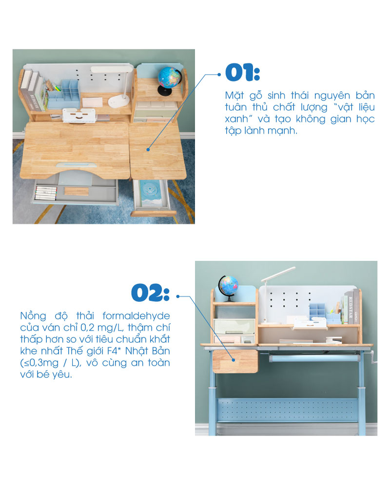 Ảnh mô tả sản phẩm - Bàn thông minh chống gù chống cận SD03