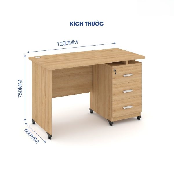 Ảnh sản phẩm Bàn văn phòng Classic 1m2 CL12HS-8 - 2