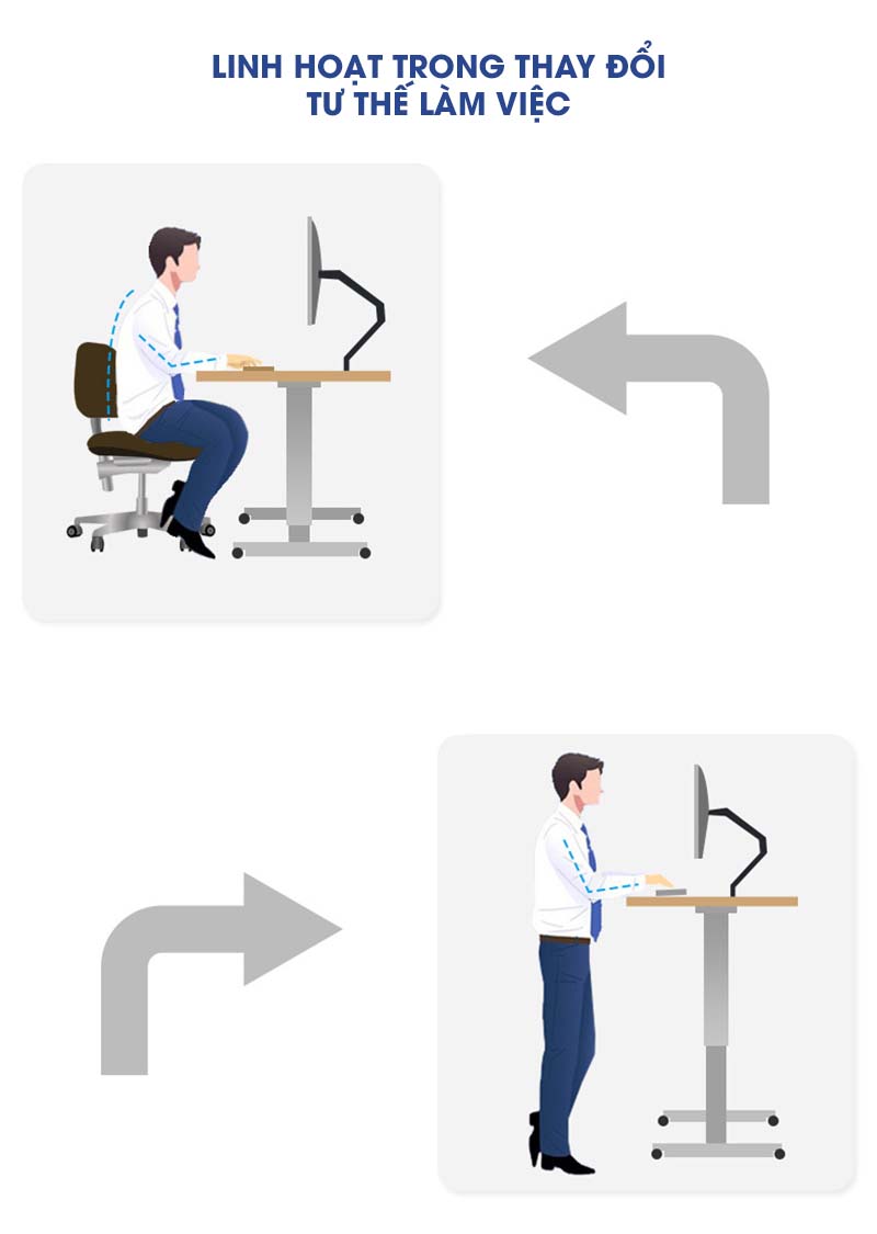 Ảnh mô tả sản phẩm - Bàn nâng hạ thông minh Smart Desk Gtech F27