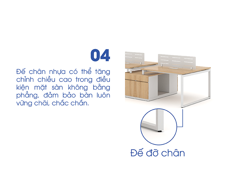 Ảnh mô tả sản phẩm - Module bàn 4 người 2m8 Erid EU2812-TP7