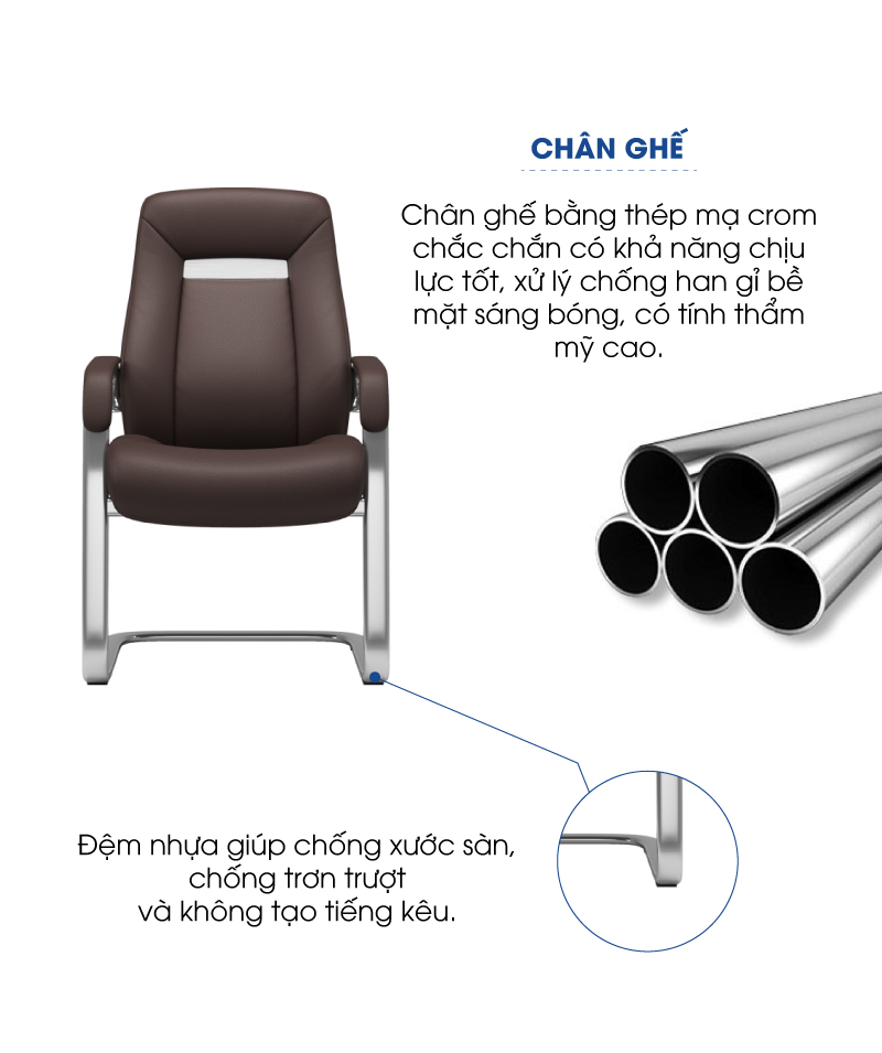 Ảnh mô tả sản phẩm - Ghế chân quỳ da FORNAX FN-182C