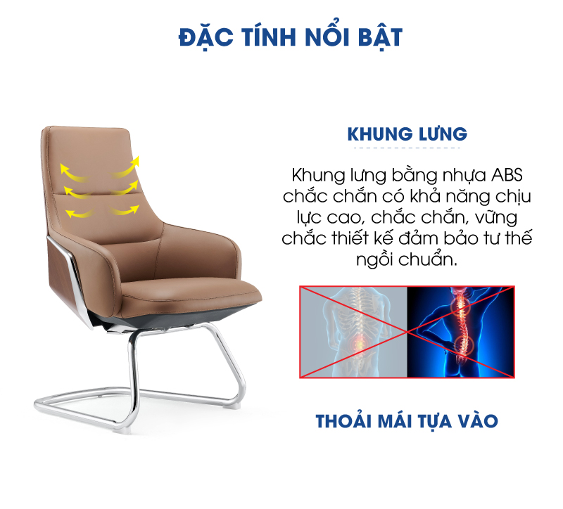 Ảnh mô tả sản phẩm - Ghế da Antlia AN-1801C