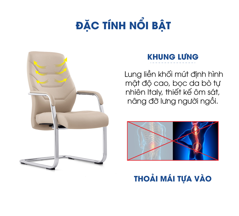 Ảnh mô tả sản phẩm - Ghế da FORNAX FN-2206C