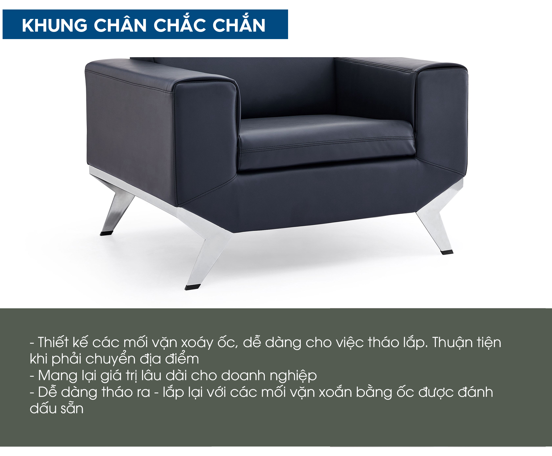 Ảnh mô tả sản phẩm - Sofa da cao cấp SF165