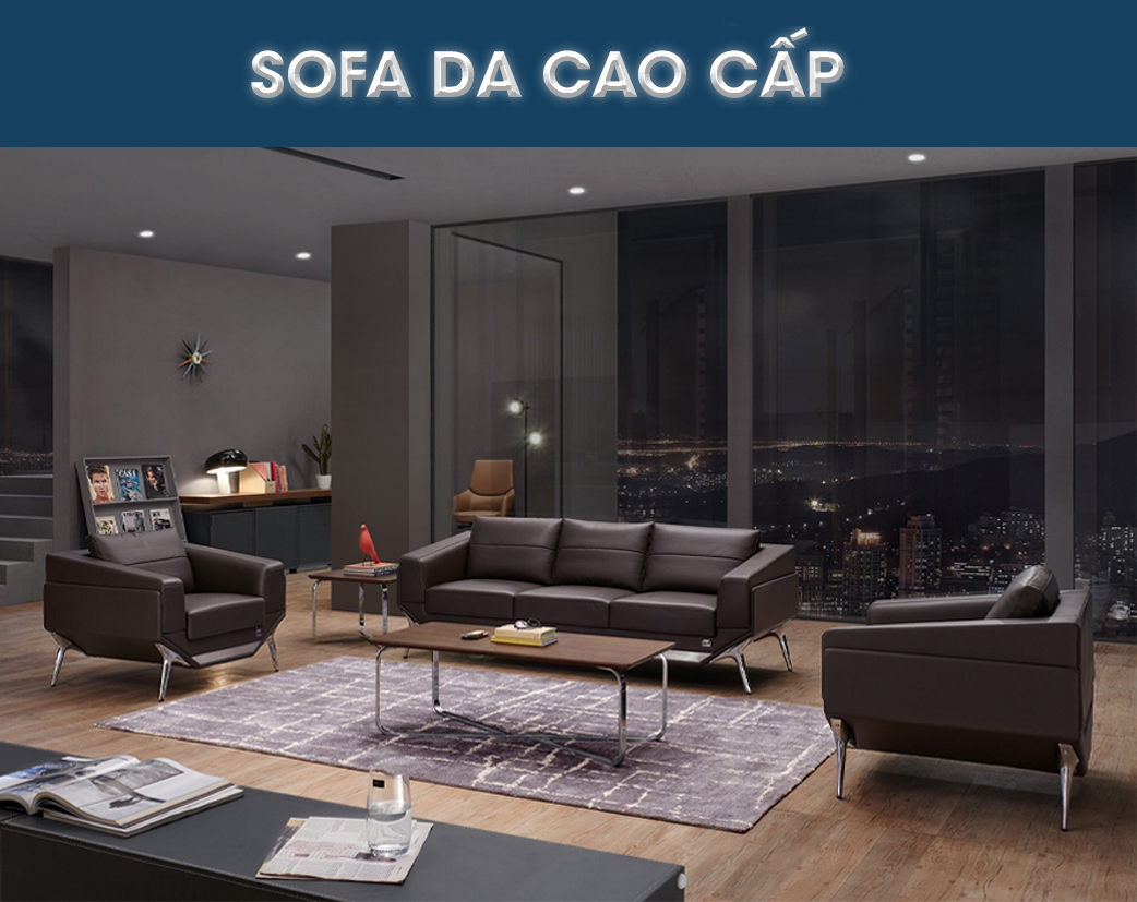 Ảnh mô tả sản phẩm - Sofa da cao cấp SF168