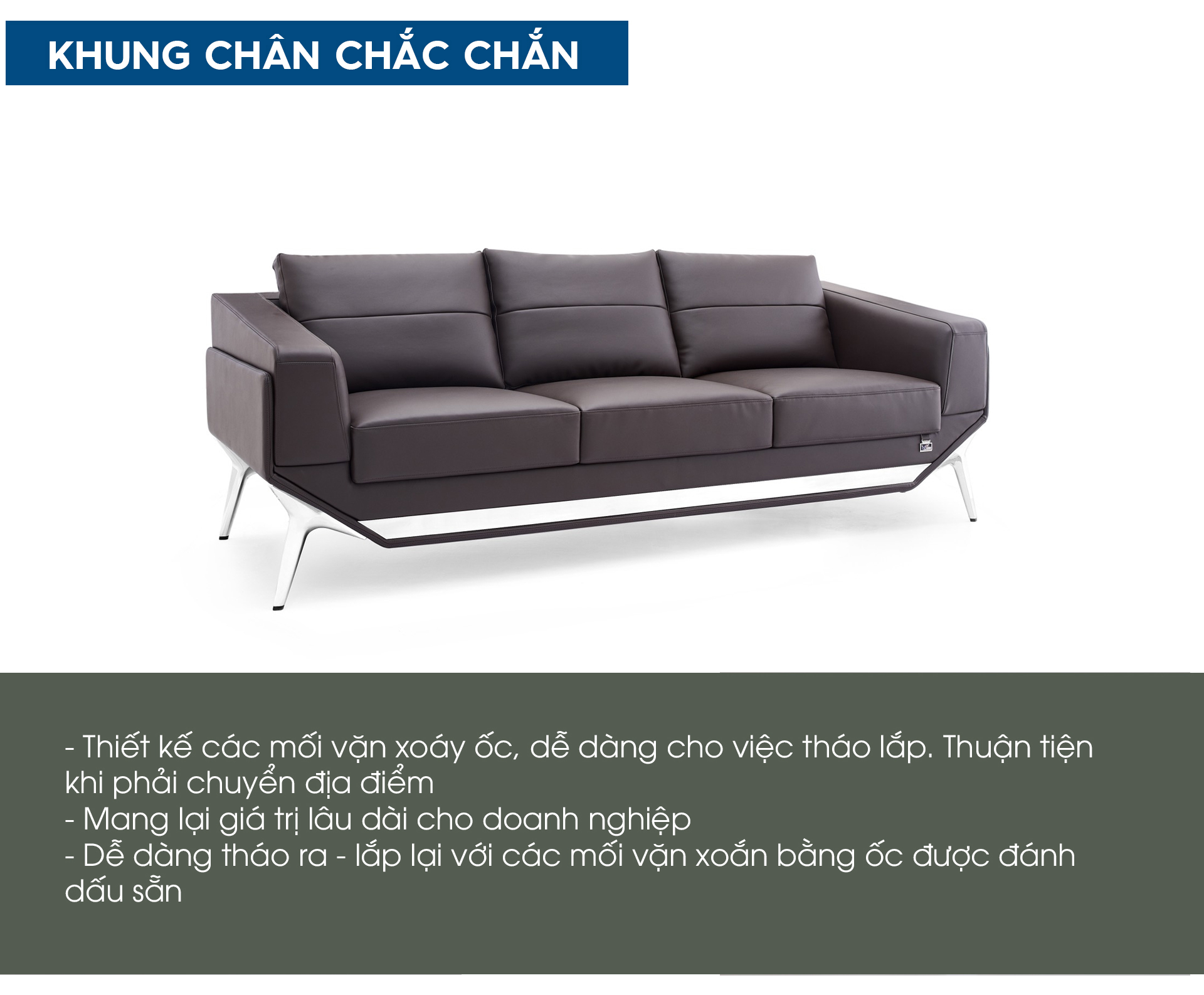 Ảnh mô tả sản phẩm - Sofa da cao cấp SF168