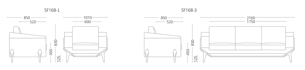 Ảnh mô tả sản phẩm - Sofa da cao cấp SF168