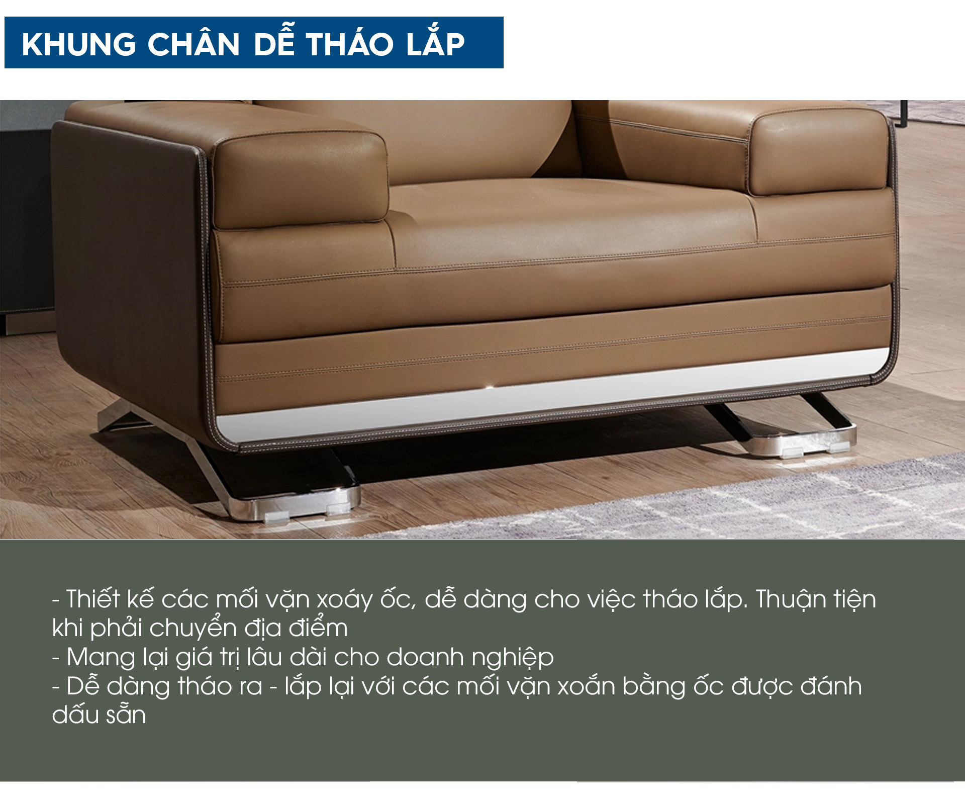 Ảnh mô tả sản phẩm - Sofa da cao cấp SF175