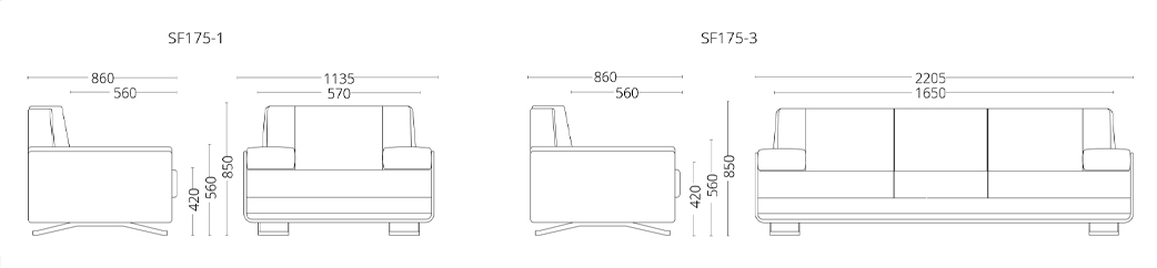 Ảnh mô tả sản phẩm - Sofa da cao cấp SF175