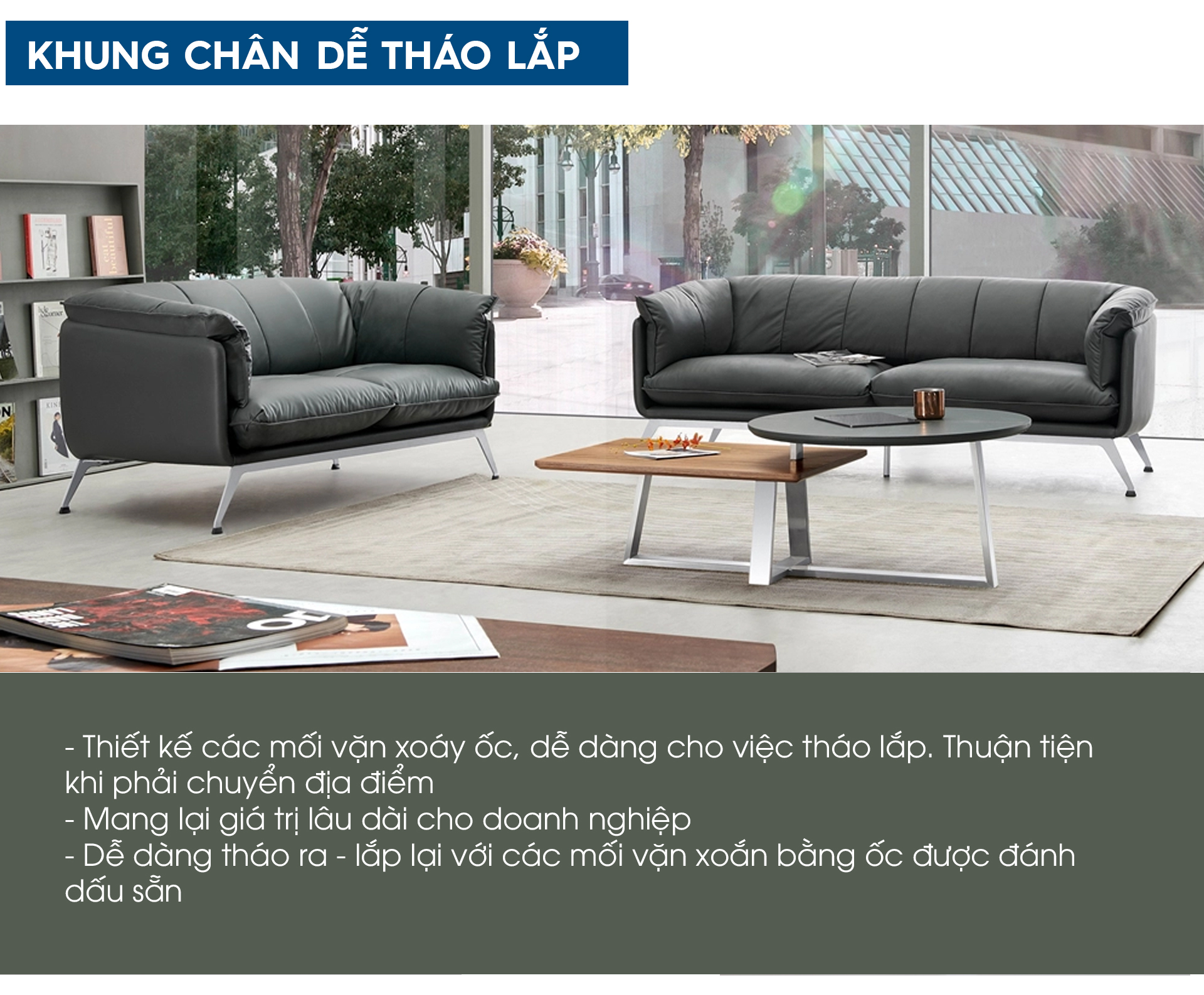 Ảnh mô tả sản phẩm - Sofa da cao cấp SF191