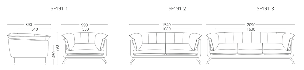 Ảnh mô tả sản phẩm - Sofa da cao cấp SF191