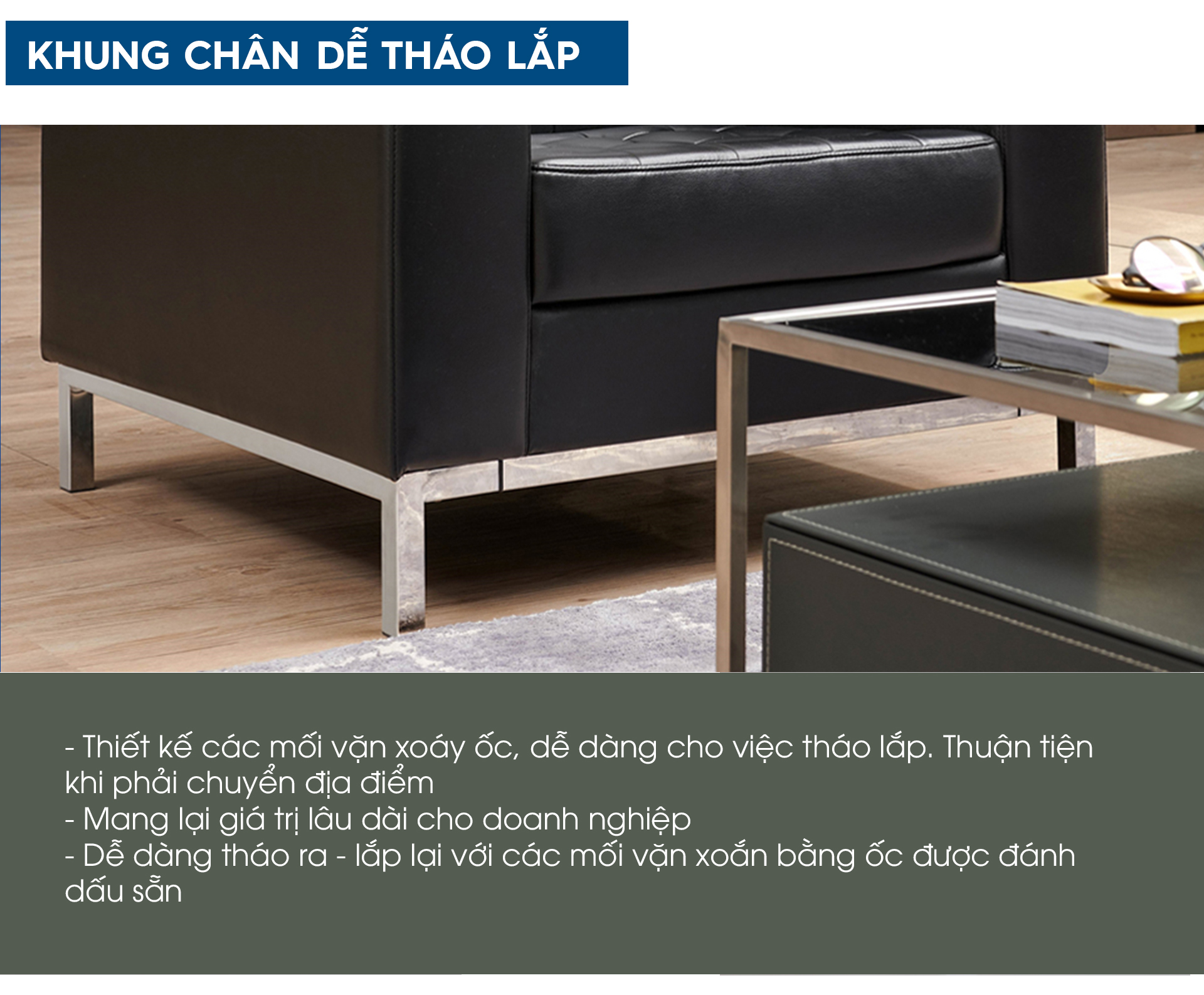 Ảnh mô tả sản phẩm - Sofa da cao cấp SF216